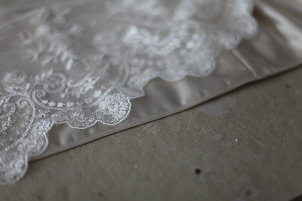 lace silk wedding skirt