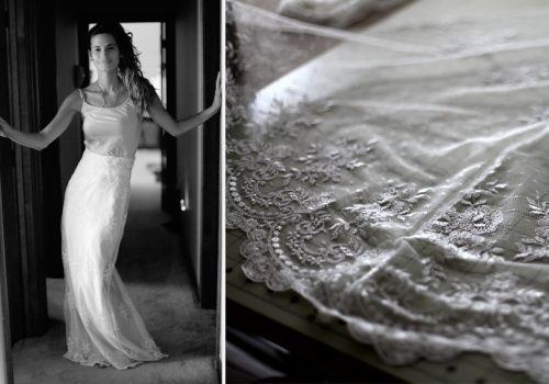 Sewing wedding dress