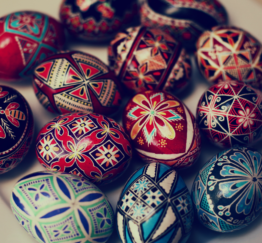 colorful ukrainian Easter Eggs pysanky marusya marusya