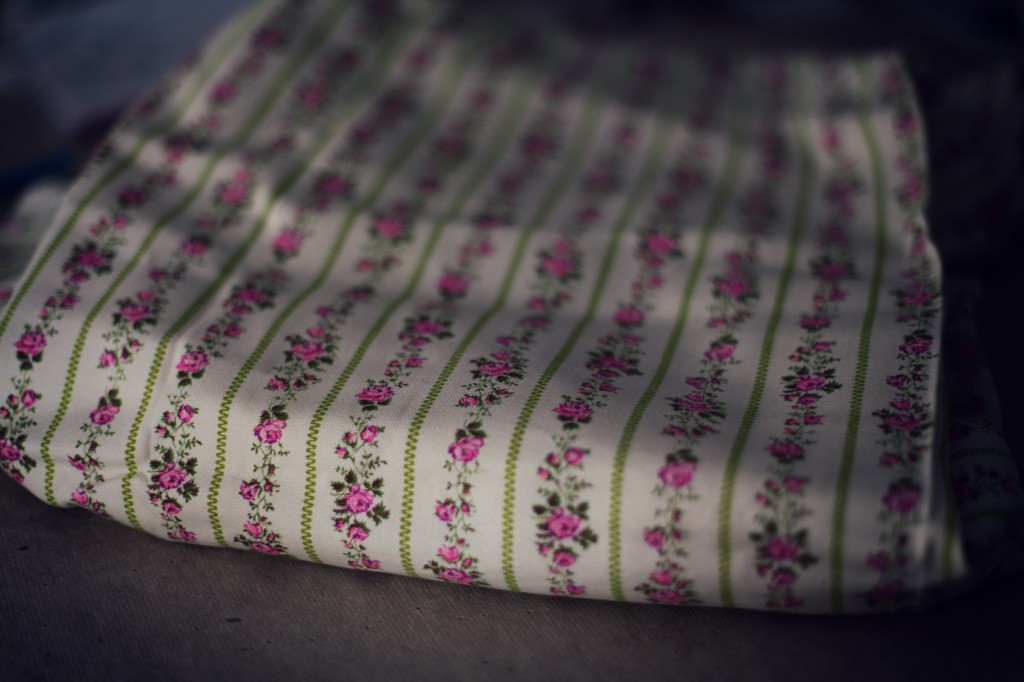 floral striped cotton fabric
