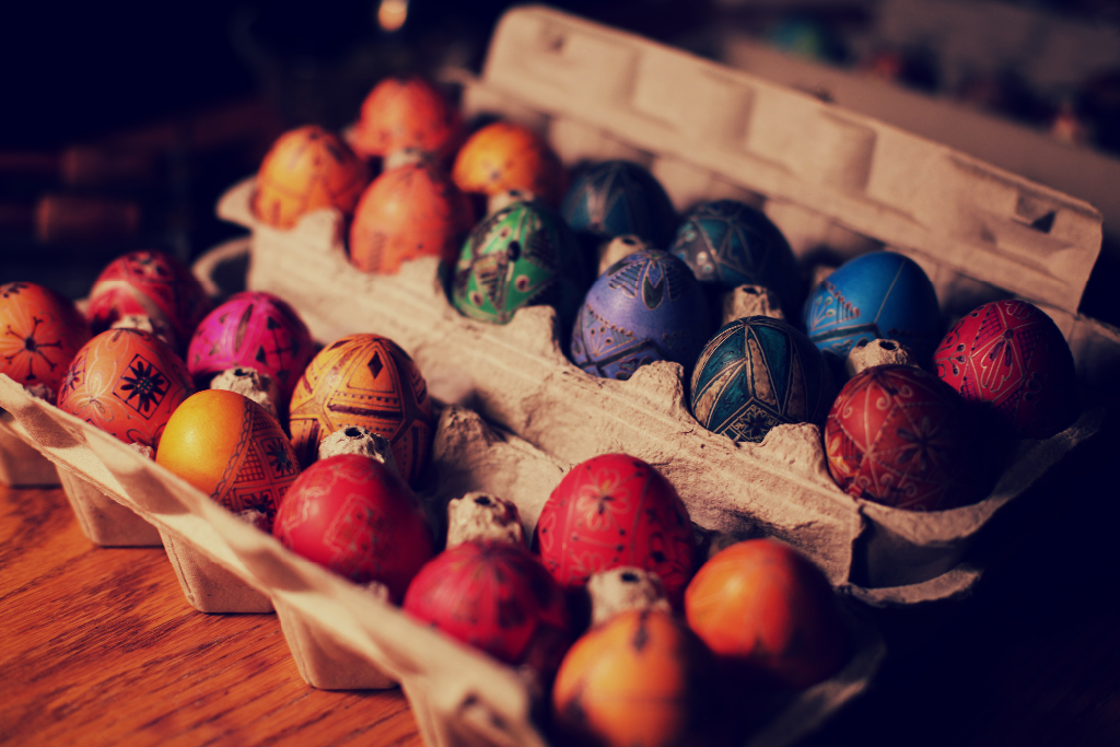 colorful ukrainian Easter Eggs