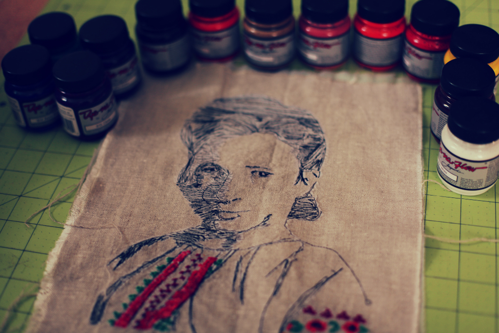 babcha ukrainian mixed media embroidery photograph 2014