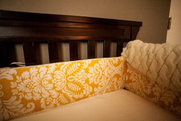 yellow baby bumper pads for crib