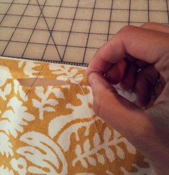 How to sew bumper pads