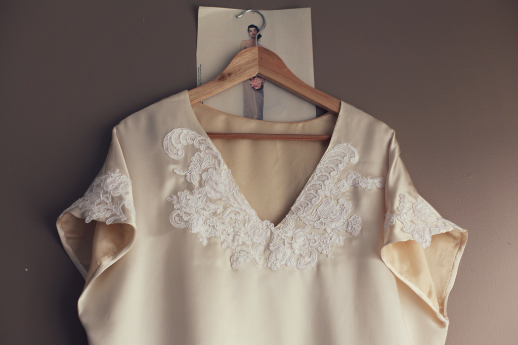 v neck bridal silk blouse
