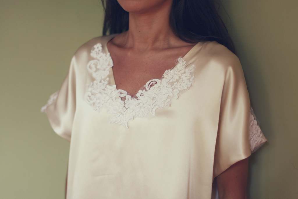 silk lace bridal blouse