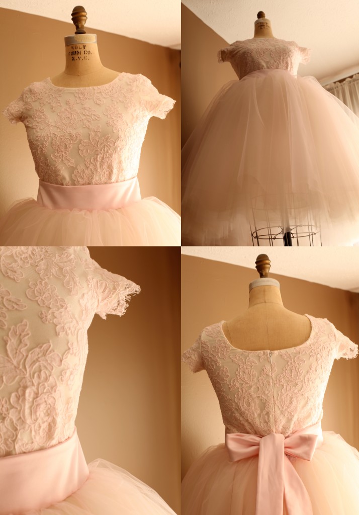 Blush Pink Tulle Skirt and Lace leotard Adult wedding