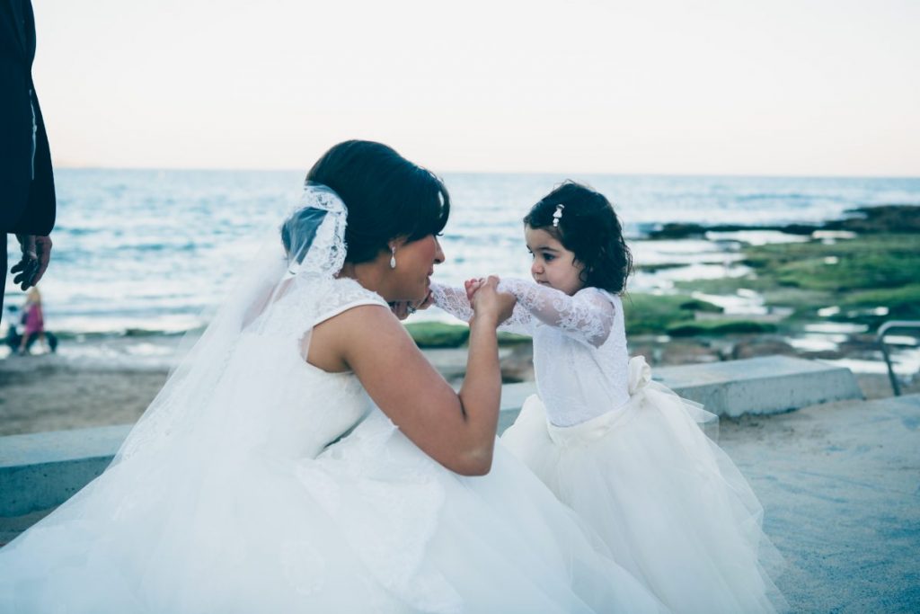 chantilly lace flower girl dress