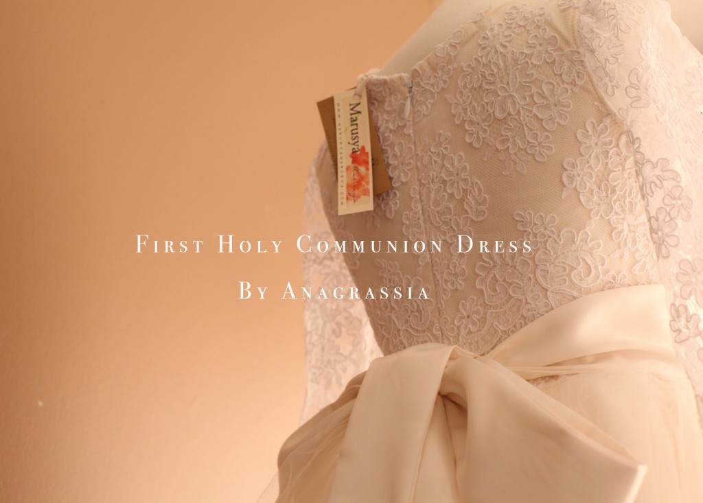 ivory lace communion dress