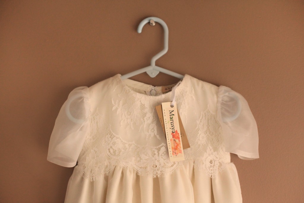 chantilly silk lace christening gown