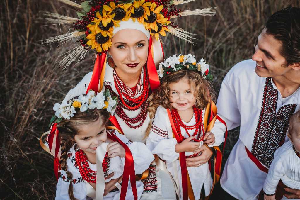 Ukrainian embroidered linen dresses