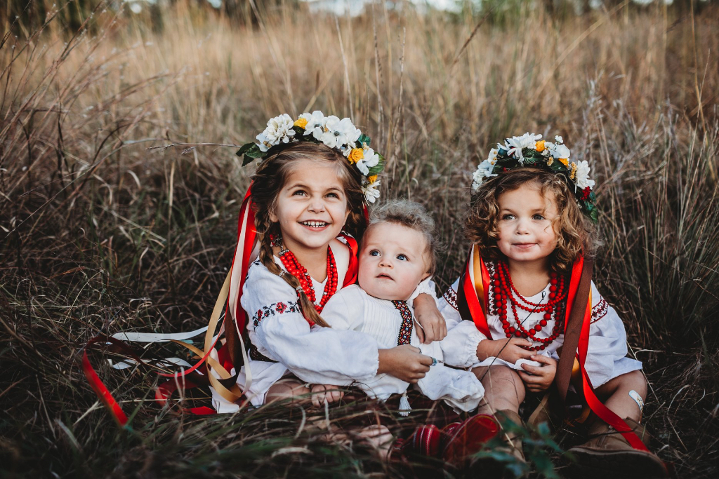 Ukrainian embroidered linen dresses