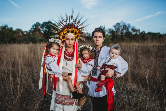 Ukrainian embroidered linen dresses