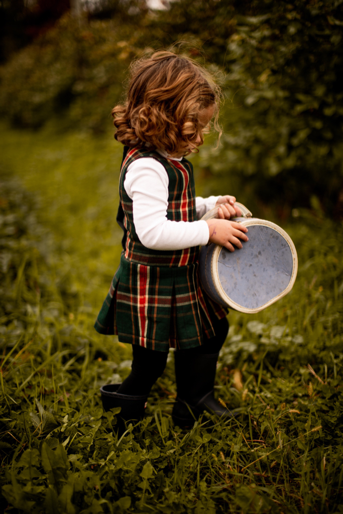 Green Plaid Girls Dress