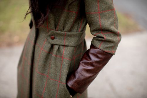 Wool leather jacket
