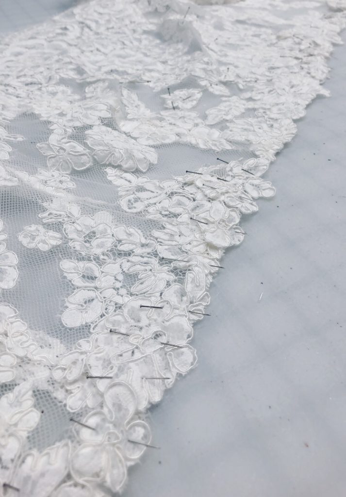 Wedding lace bolero topper ivory sleeves hand sewing custom blogger bridal designer