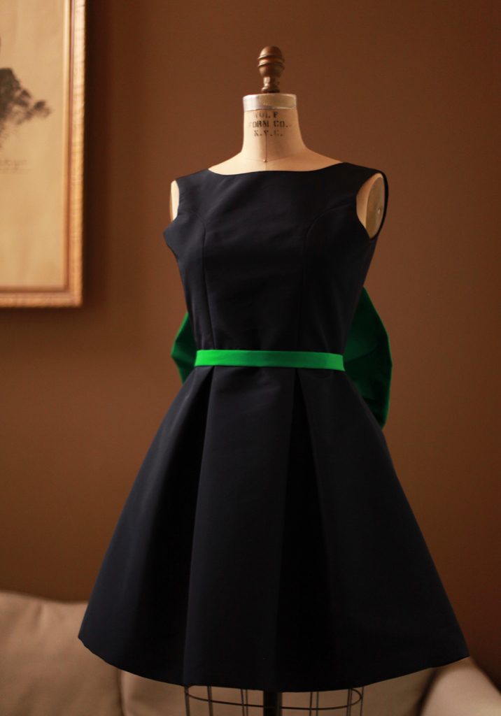  Navy Silk Faille Bridesmaid Dresses 