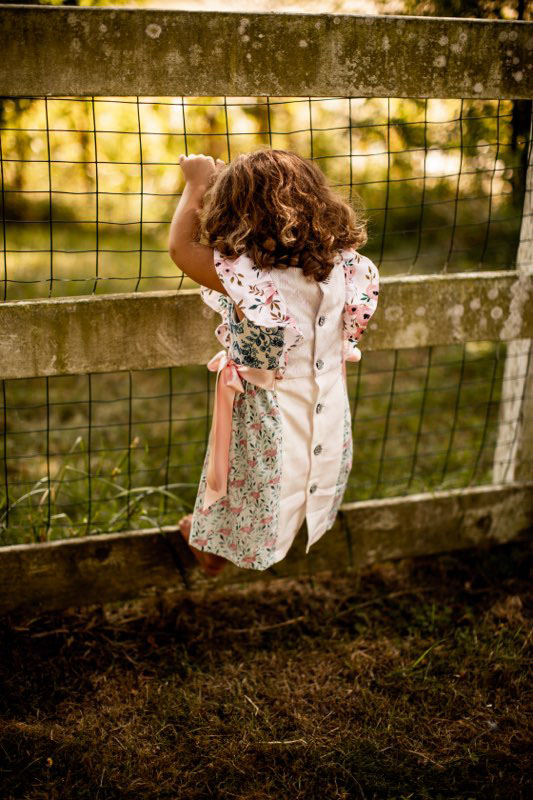 Cotton girls vintage dresses