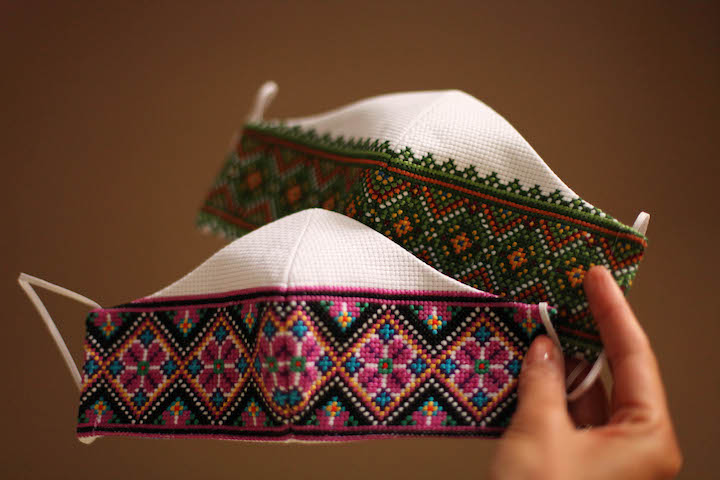 Embroidered Irish Face Mask