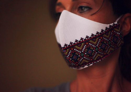 vyshyvanka ukrainian hand embroidery face mask