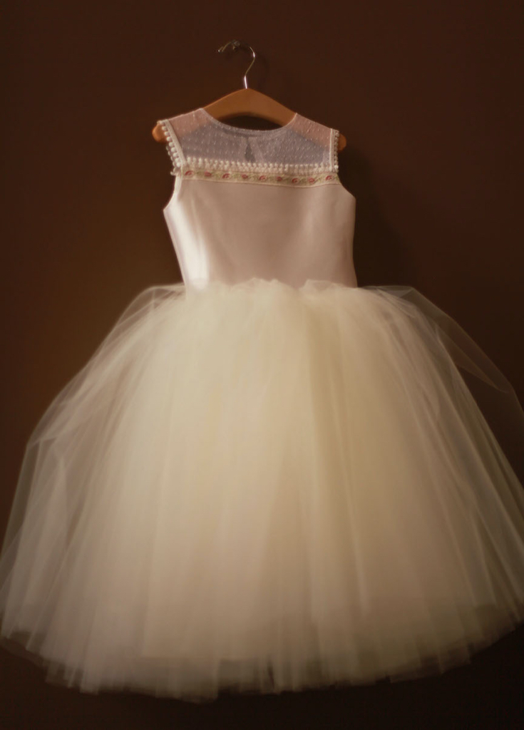 vintage tulle communion dress