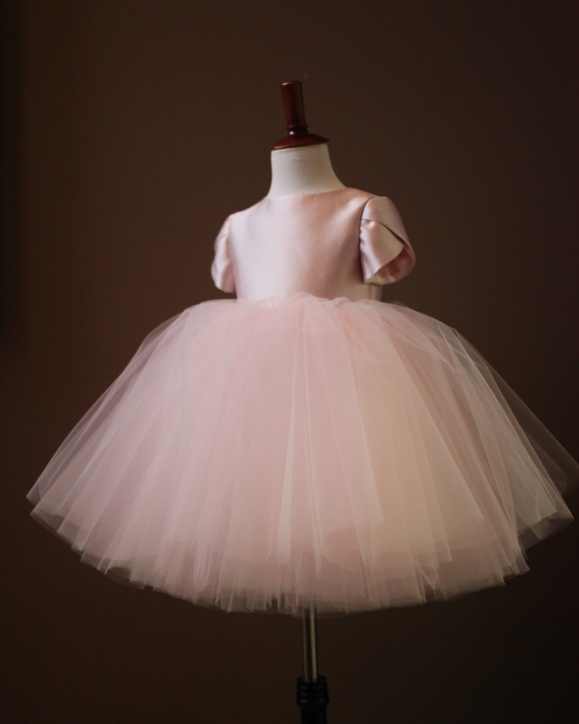 mauve pink flower girl dresses