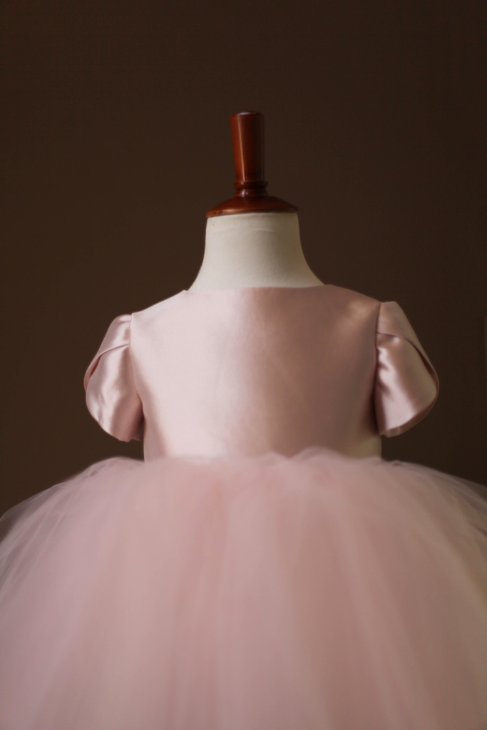 pink princess flower girl dresses