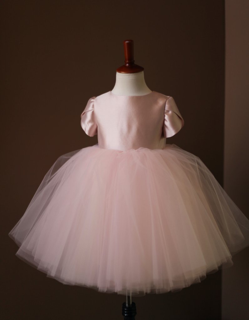 pink ballet tutu flower girl dress