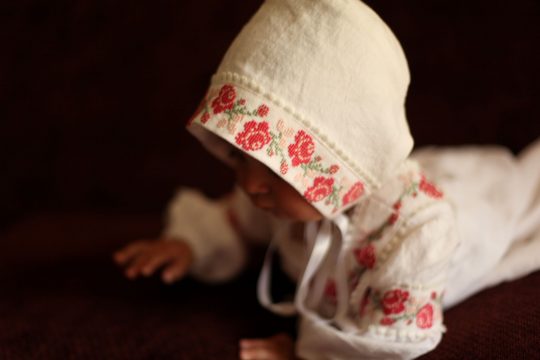 girls baptism gown
