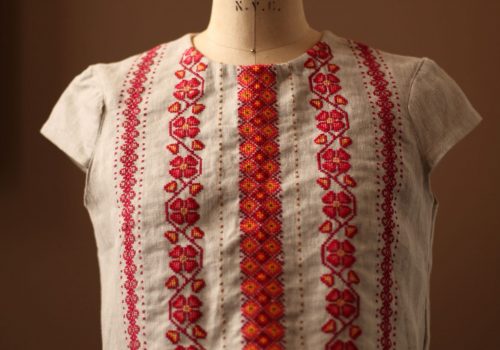 modern Ukrainian embroidered top