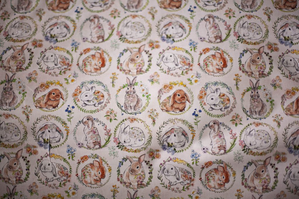 easter bunny fabric by briar hill designs