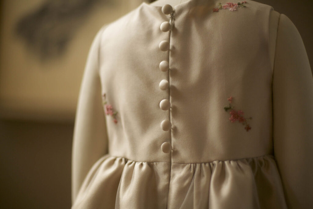 high end flower girl dress